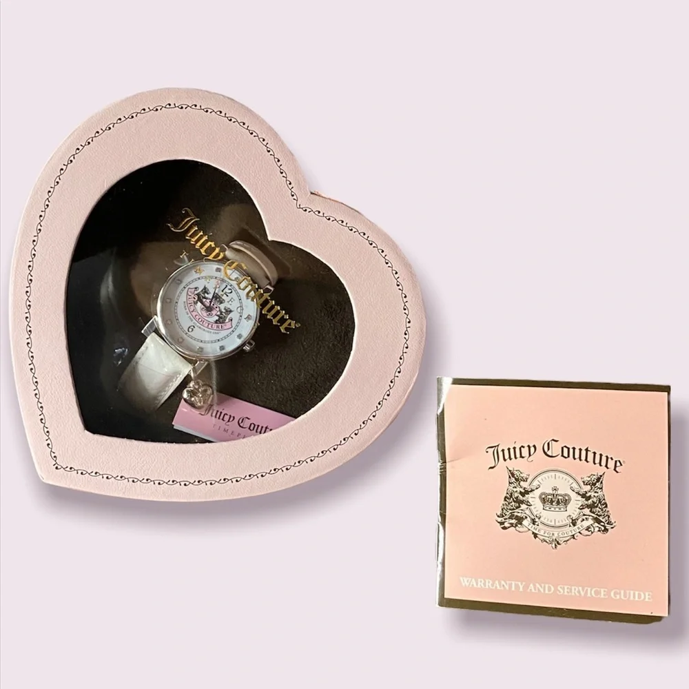 NWT Juicy Couture Watch Heart Box Pink couture coquette